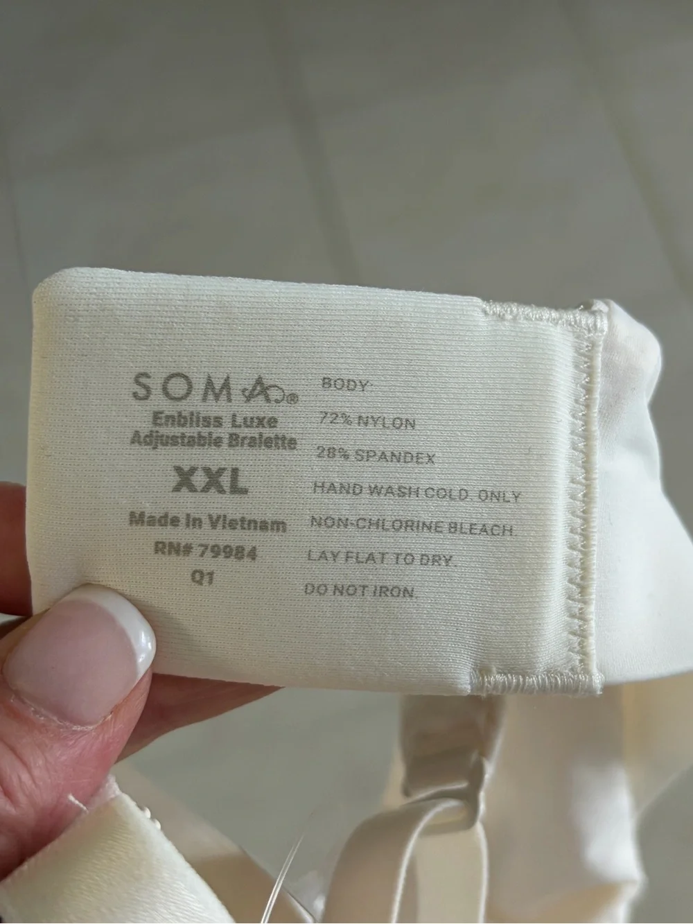 Soma White Seamless Padded Bralette